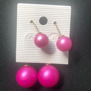 Pink Drop globe style earrings